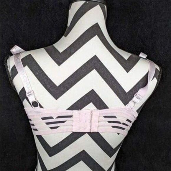 NWT Bebe Logo Pink Mesh-Band Underwire Push-Up Bra - Picture 4 of 11
